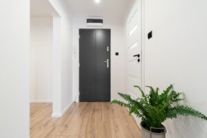 Salon w apartamencie deweloperskim – fotografia wnętrz Katowice