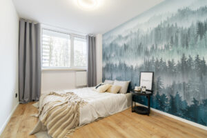 Jasna sypialnia – fotografia wnętrz Gliwice