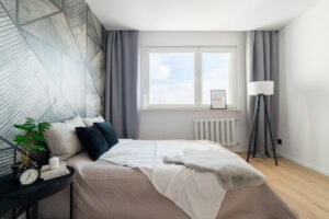 Przytulna sypialnia – fotograf wnętrz Tychy